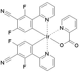 CAS No. 665005-28-7   双[2-(4,6-二氟-5-氰基苯基吡啶-C2,N)](2-吡啶甲酸)合铱 FCNIr-Pic FCNIr-PIC FCNIrPic 